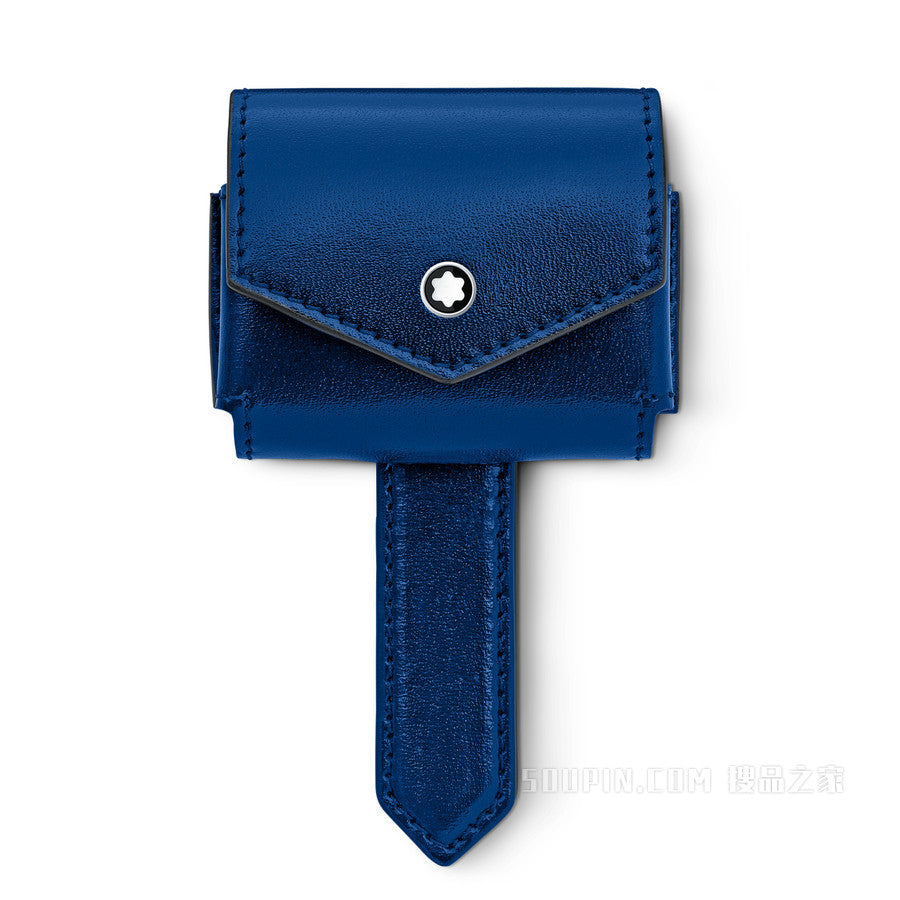Montblanc Pouch for Apple AirPods Pro Glossy Leather Extreme 2.0 Blue