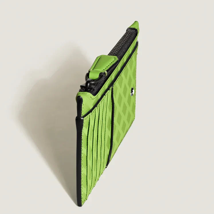 Montblanc Extreme 3.0 8cc Lime Card Holder with Zip Model# 199424