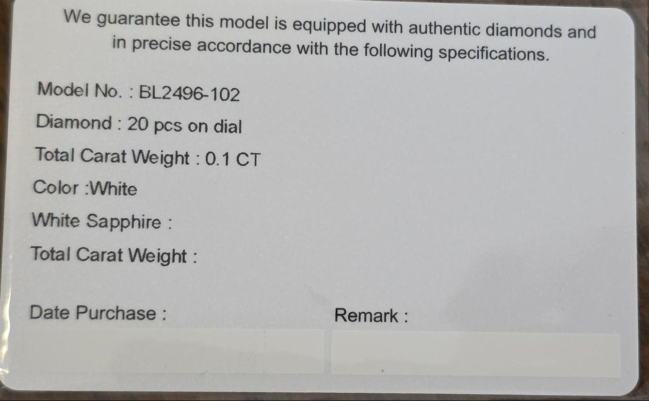 Bentley Chronograph Diamond BL2496-102