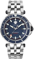 Versace VEAK00418 Versace-Race Diver Analog Wrist Watch for Men Blue/Silver