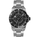 Hydrogen Sportivo Silver Black Bracelet  HW324204