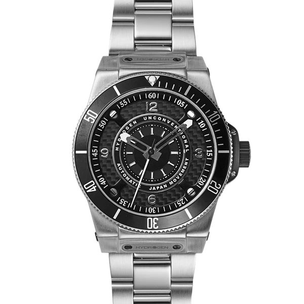 Hydrogen Sportivo Silver Black Bracelet  HW324204