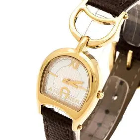 Aigner Arte A32200 Mother of Pearl Dial , RED leather