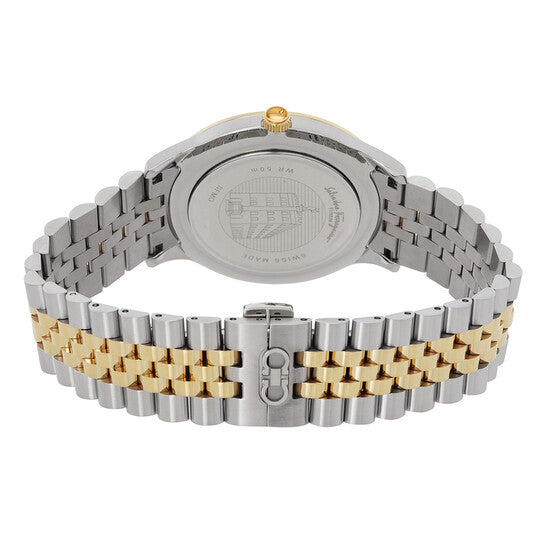 Salvatore Ferragamo Duo Moonphase Quartz Silver Dial Men's Watch