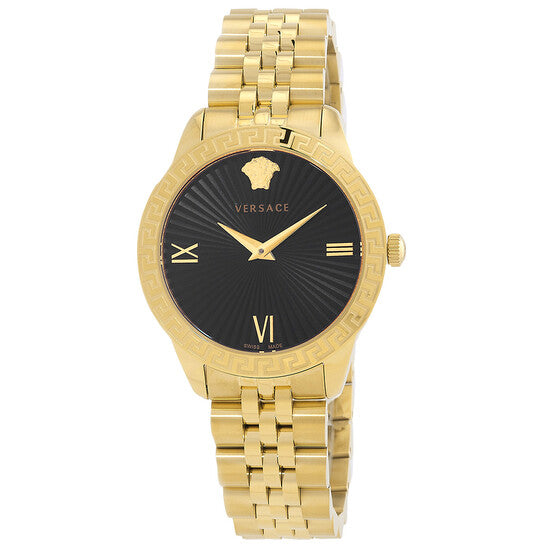 Greca Signature Black Dial Ladies Watch Item Model# VEVC01121