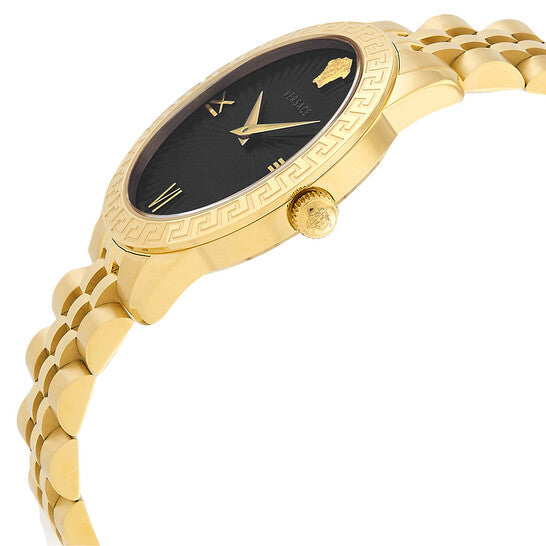 Greca Signature Black Dial Ladies Watch Item Model# VEVC01121