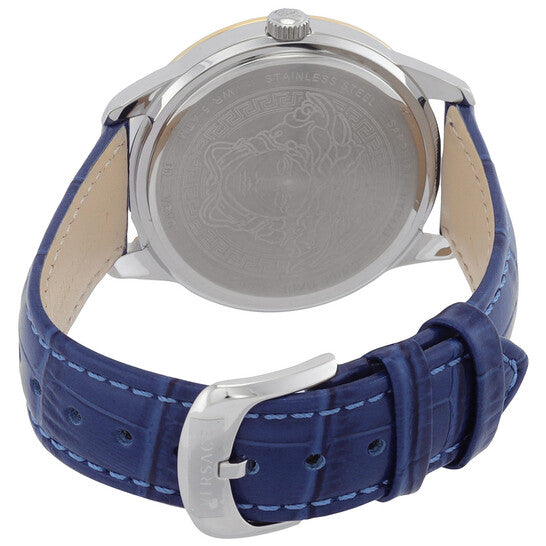 Versace Greca Signature Quartz Blue Dial Ladies Watch Item No. VEVC00219