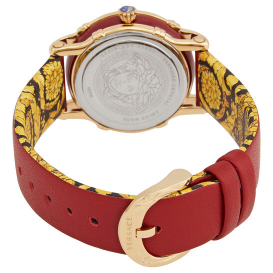 Versace Pin Quartz Red Dial Ladies Watch Item Model VEPN00220