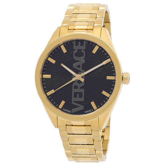 Versace V-Vertical Quartz Black Dial Men's Watch Item No. VE3H00622