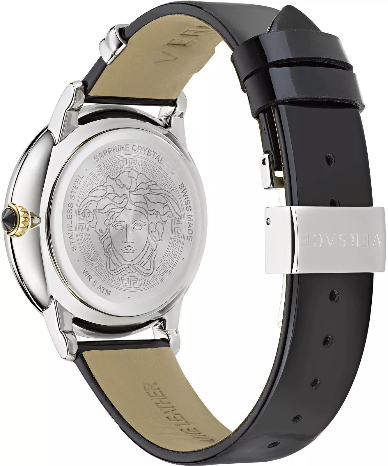 Versace Medusa Alchemy Quartz Black Dial Ladies Watch Item Model# VE6F00123